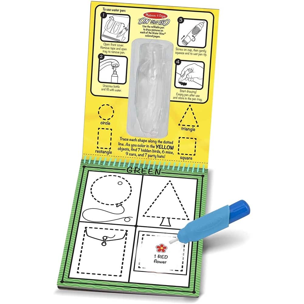 Melissa And Doug On The Go Water Wow Colours & Shape 19444 - Image 2