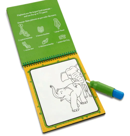 Melissa & Doug On The Go Water Wow Jungle Water Reveal Pad 30176 - Image 2