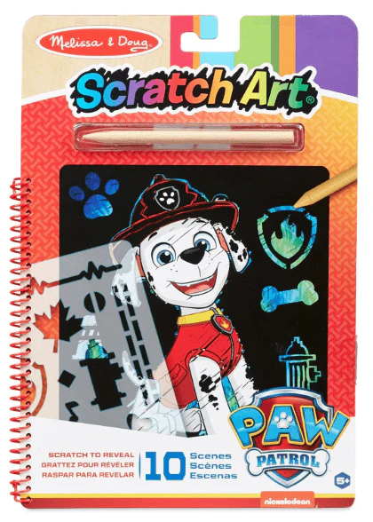 Melissa & Doug Paw Patrol Scratch Art Pad - Marshall