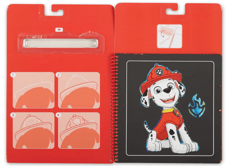 Melissa & Doug Paw Patrol Scratch Art Pad - Marshall - Image 3