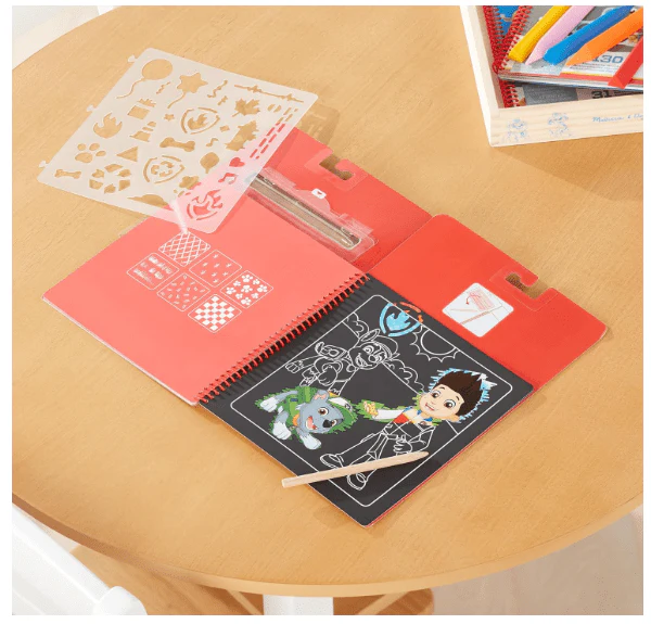 Melissa & Doug Paw Patrol Scratch Art Pad - Marshall - Image 4