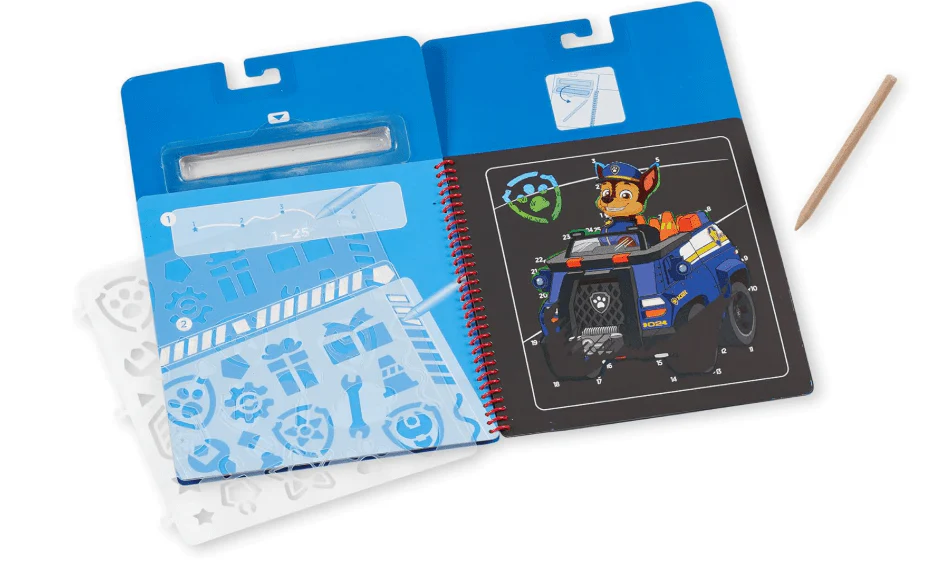 Melissa & Doug Paw Patrol Scratch Art Pad Chase 33259 - Image 4