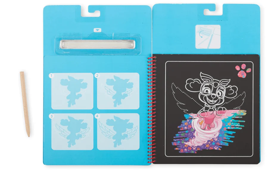 Melissa & Doug Paw Patrol Scratch Art Pad - Skye 33260 - Image 4