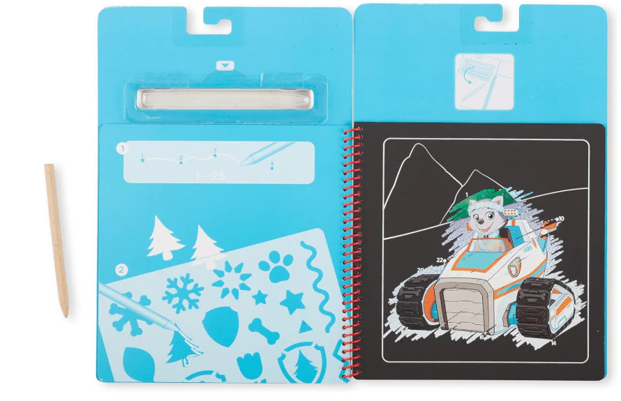 Melissa & Doug Paw Patrol Scratch Art Pad - Skye 33260 - Image 5