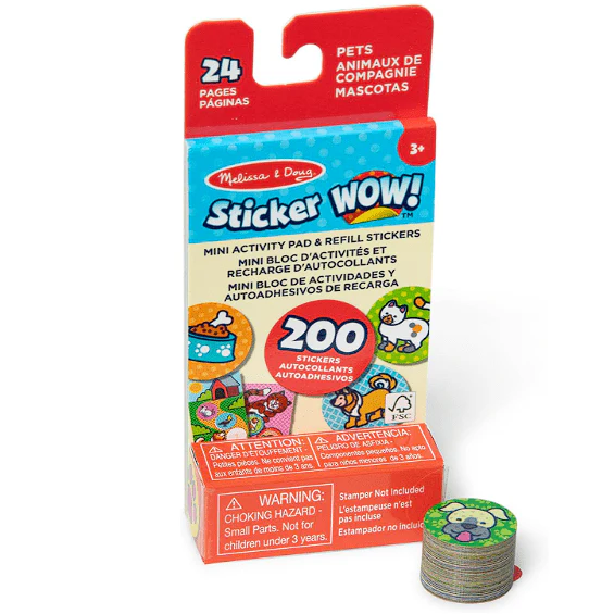 Melissa & Doug Sticker Wow Activity Pad With Refill Stickers Pets MD50297