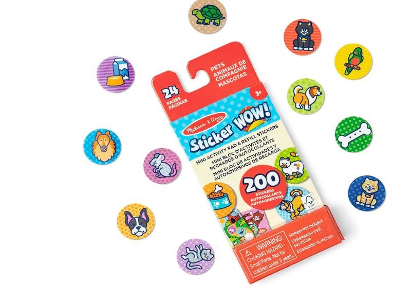 Melissa & Doug Sticker Wow Activity Pad With Refill Stickers Pets MD50297 - Image 2