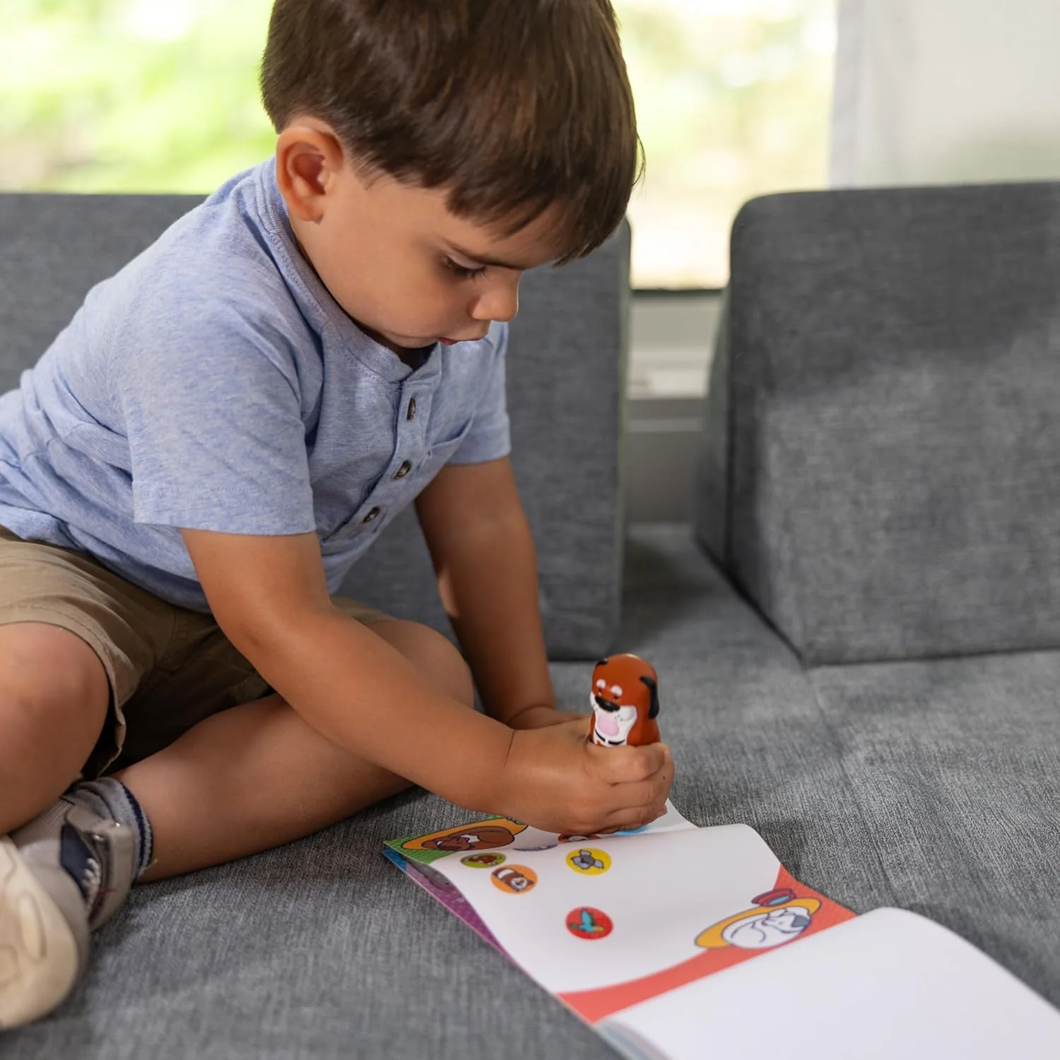 Melissa & Doug Sticker WOW! Dog Bundle Sticker Stamper, Activity Pad & Refill MD50228 - Image 5
