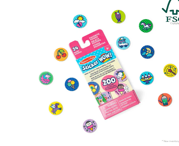 Melissa & Doug Sticker Wow Mini Activity pad With Refill Stickers MD50296 - Image 2