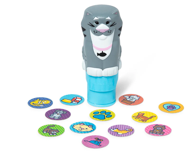 Melissa & Doug Sticker Wow Sticker Stamper & Activity Pad - Cat MD50235 - Image 2