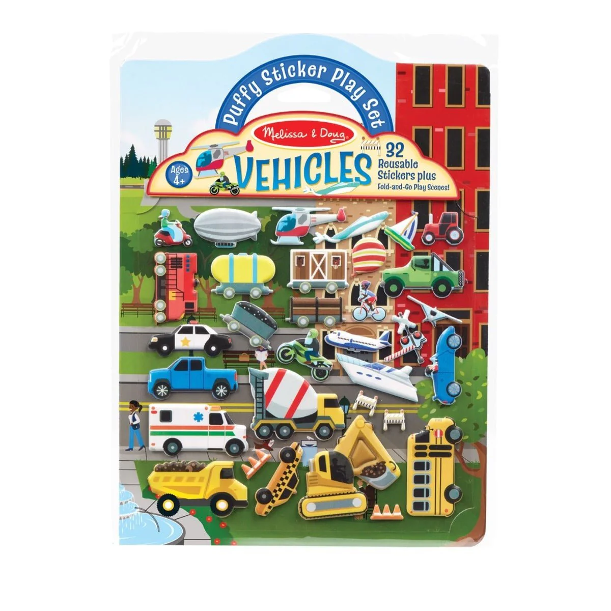 Melissa & Doug Vehicles Puffy Sticker Play Set 30522
