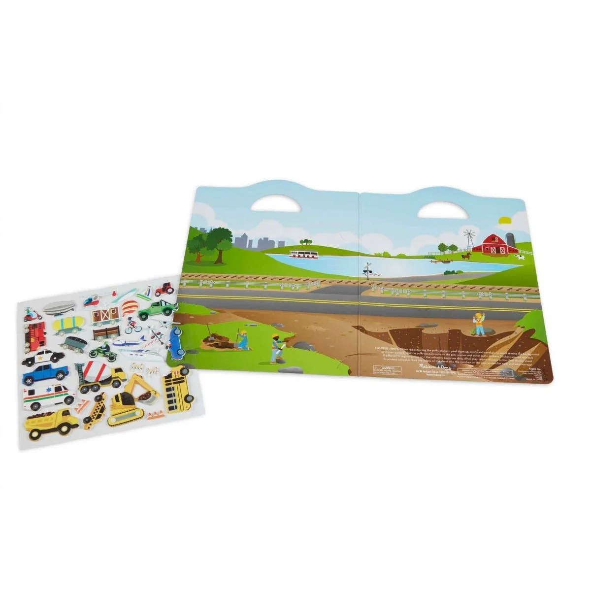 Melissa & Doug Vehicles Puffy Sticker Play Set 30522 - Image 2