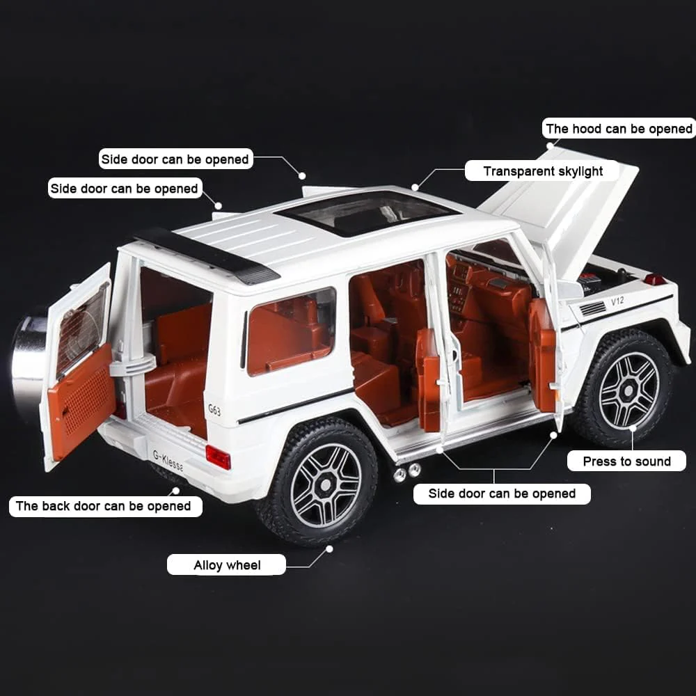 Pullback Diecast Car Mercedez-Benz AMG G63 53522-28A - Image 5