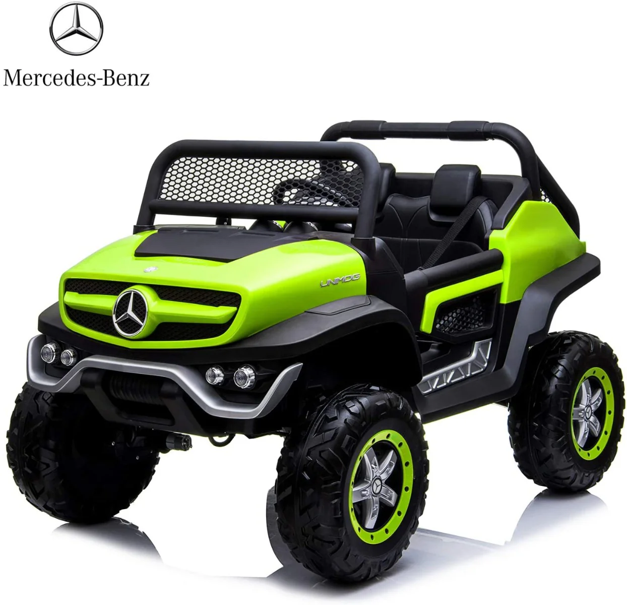Mercedes-Benz AMG Unimog 4x4 Two Seat Ride On Car Green 7988