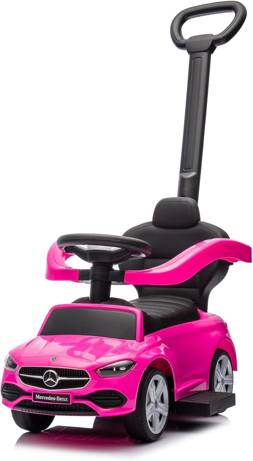 Mercedes-Benz Push Ride-On Car for Toddlers – Model B6614/3288 (Pink)