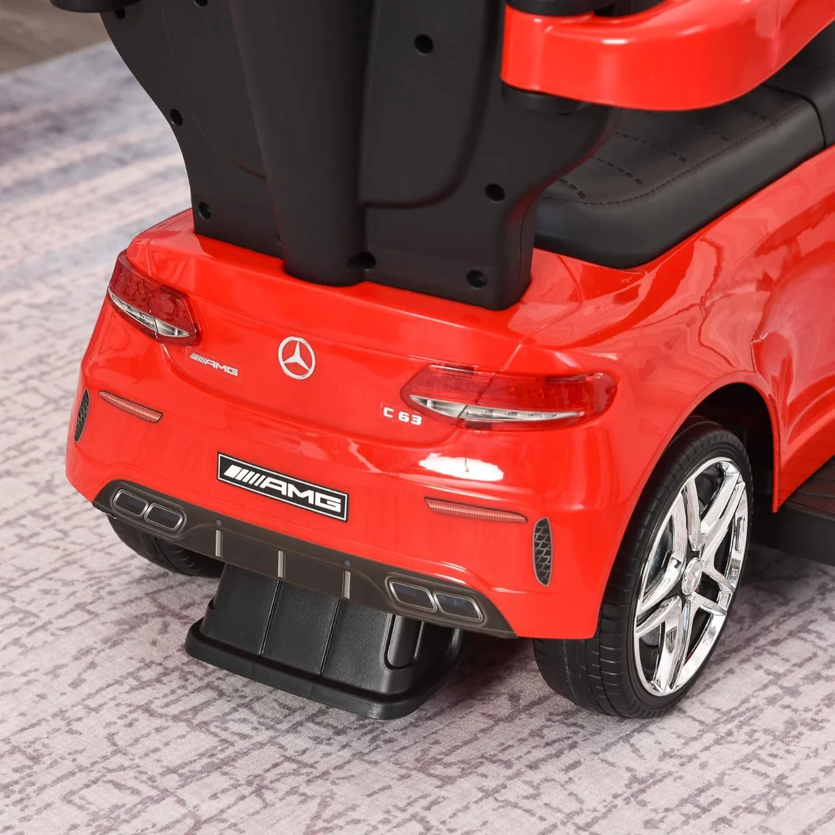 Mercedes-Benz Pushing Car Red 3288 - Image 2