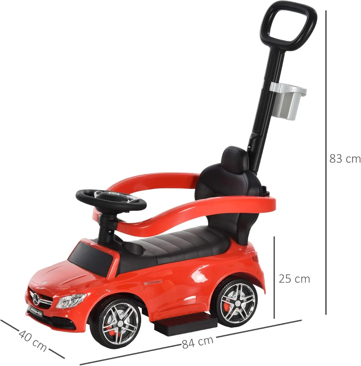 Mercedes-Benz Pushing Car Red 3288 - Image 8