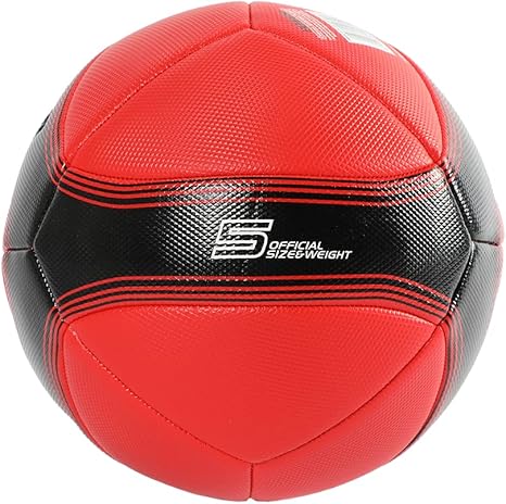 Mesuca Ferrari 5 Machine Sewing Soccer Ball Black Red F661 - Image 5