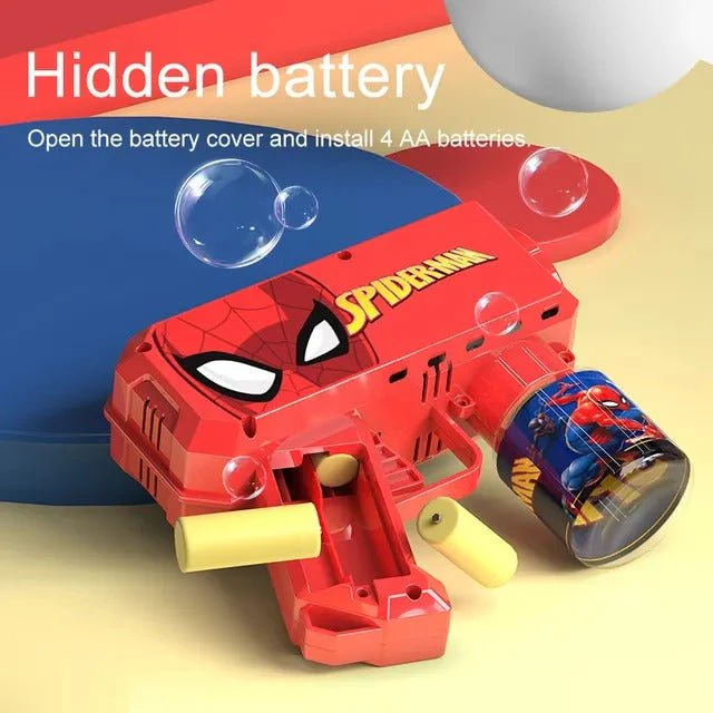 Mesuca Spiderman Bubble Gun With Bubble Liquid 76075 - Image 2