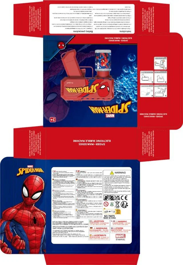 Mesuca Spiderman Bubble Gun With Bubble Liquid 76075 - Image 6