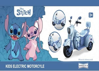 Mesuca Stitch Kids Electric Motorcycle Ride On DC41503-ST - Image 4