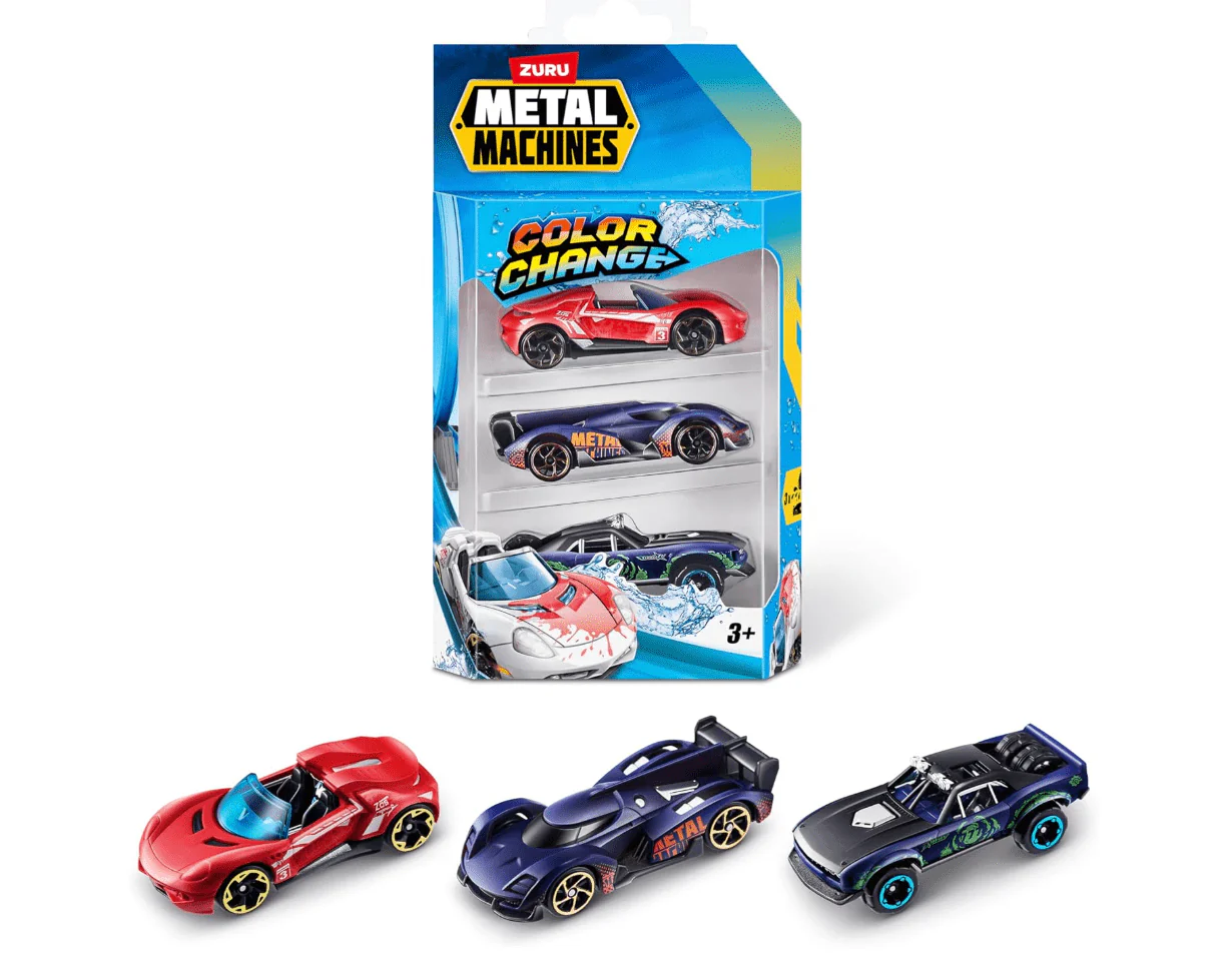 Metal Machines Color Change Car Pack of 3 67101 - Image 2