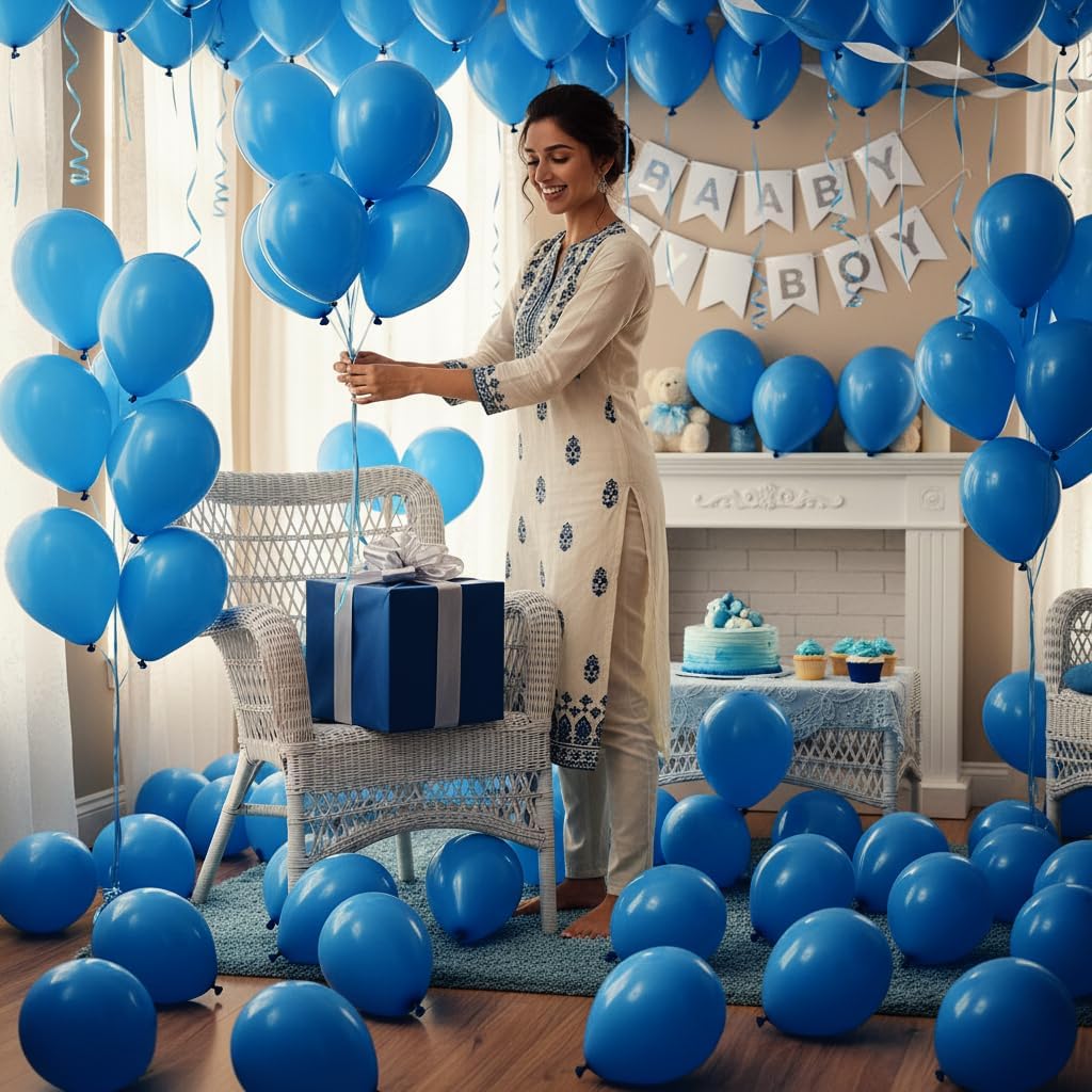 METALLIC BALLOON BLUE 18299 - Image 4