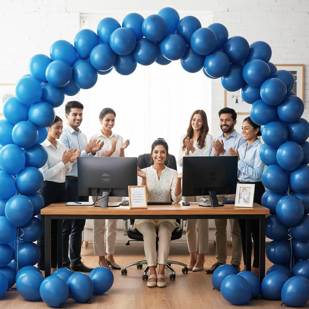 METALLIC BALLOON BLUE 18299 - Image 6