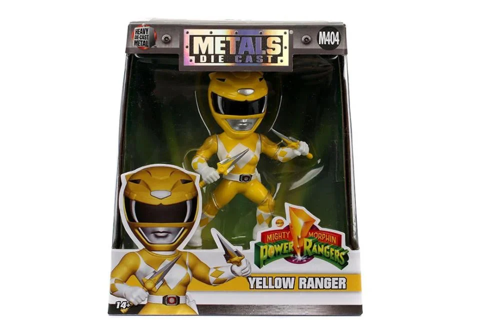 Metals Die Cast Mighty Morphin Power Rangers Yellow 98130 - Image 4