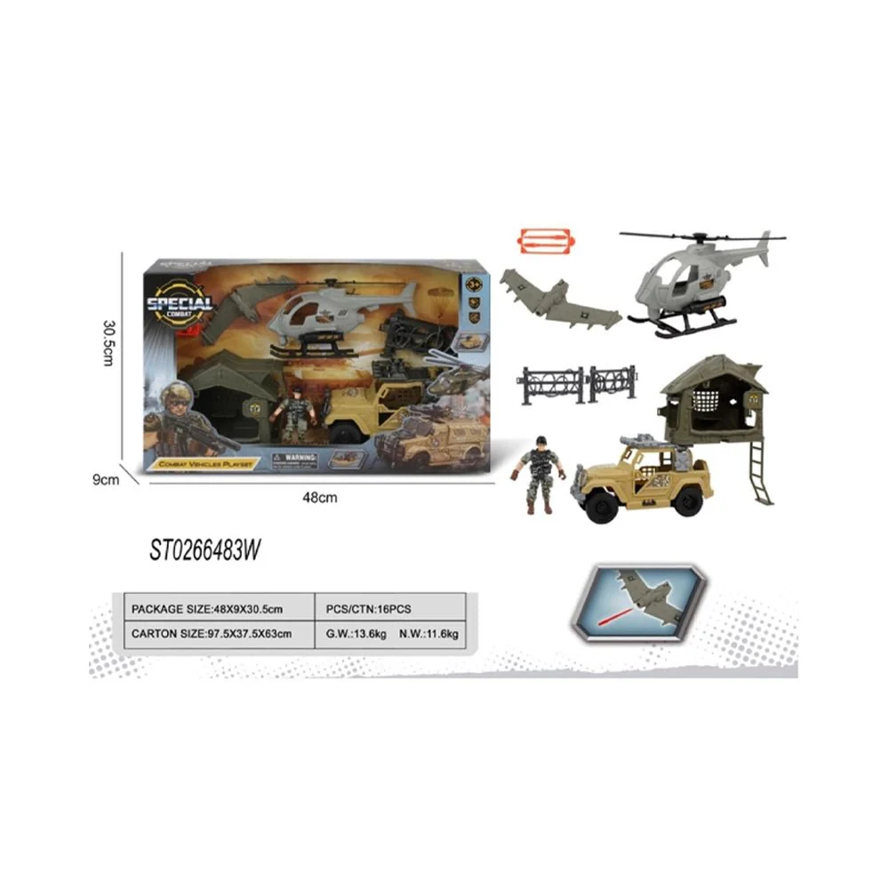Military Set Special Combat Vehicles Playset H3109-22
