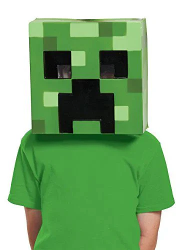 Minecraft Creeper Half Mask 65681 - Image 2