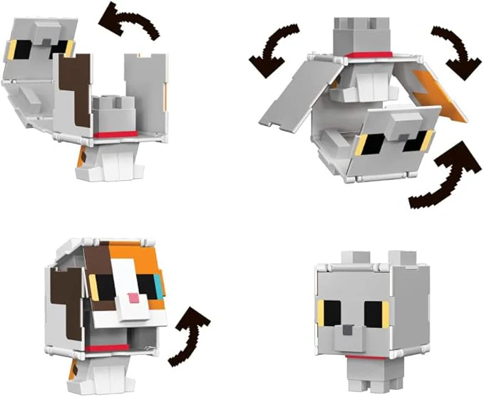 Minecraft Flippin Figures - Calico Cat HTL45/HTL43 - Image 4