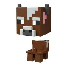 Minecraft Mob Head Minis Action Figure - Cow HDV85/HDV64 - Image 2