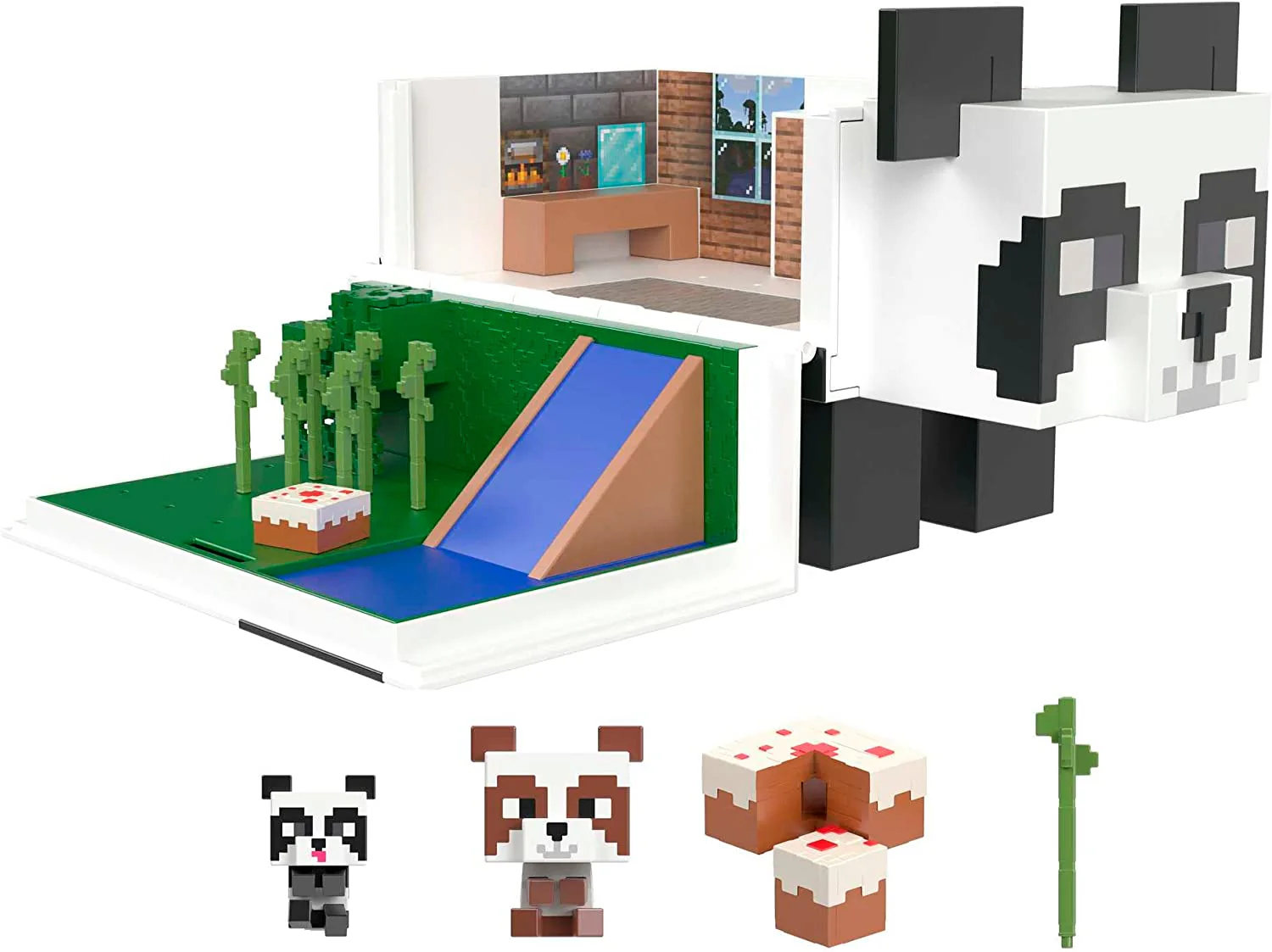 Minecraft Mob Head Minis Panda Playhouse Set HLL25 - Image 5