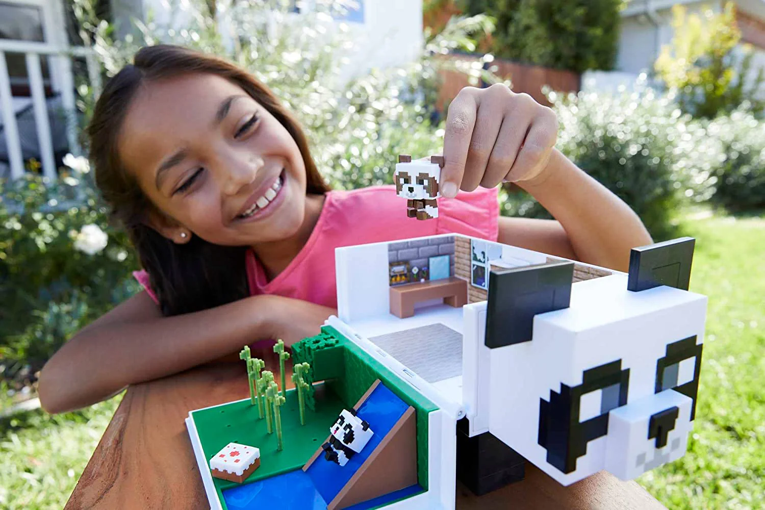 Minecraft Mob Head Minis Panda Playhouse Set HLL25 - Image 6