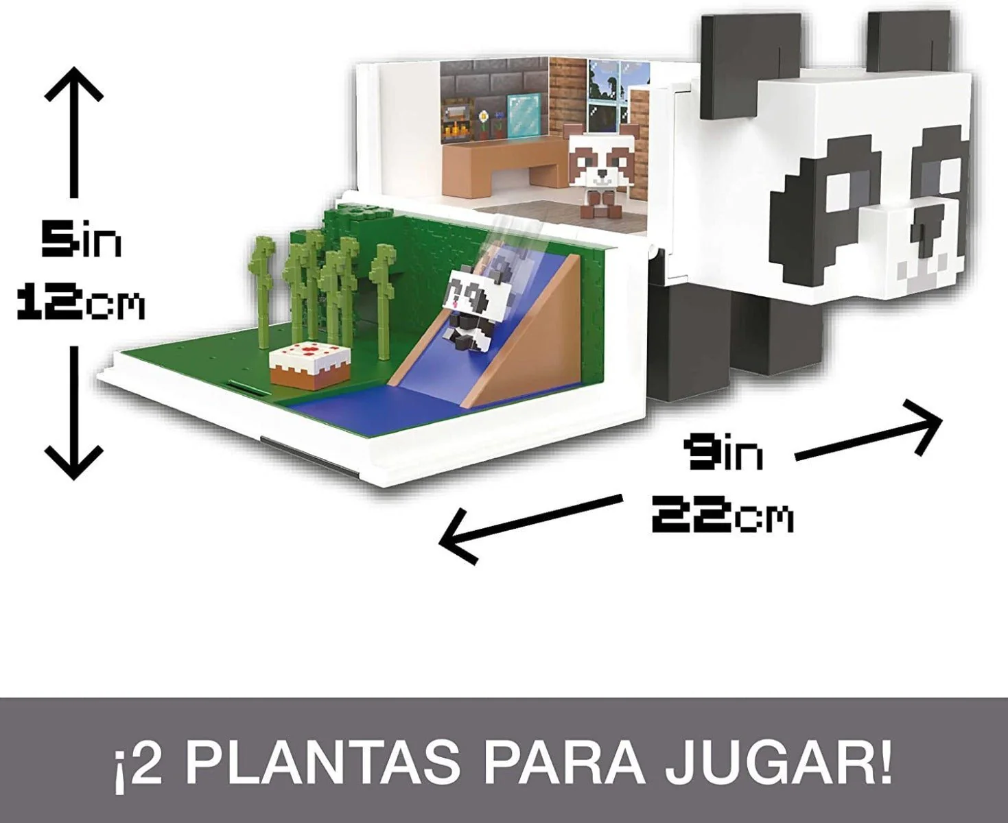 Minecraft Mob Head Minis Panda Playhouse Set HLL25 - Image 8