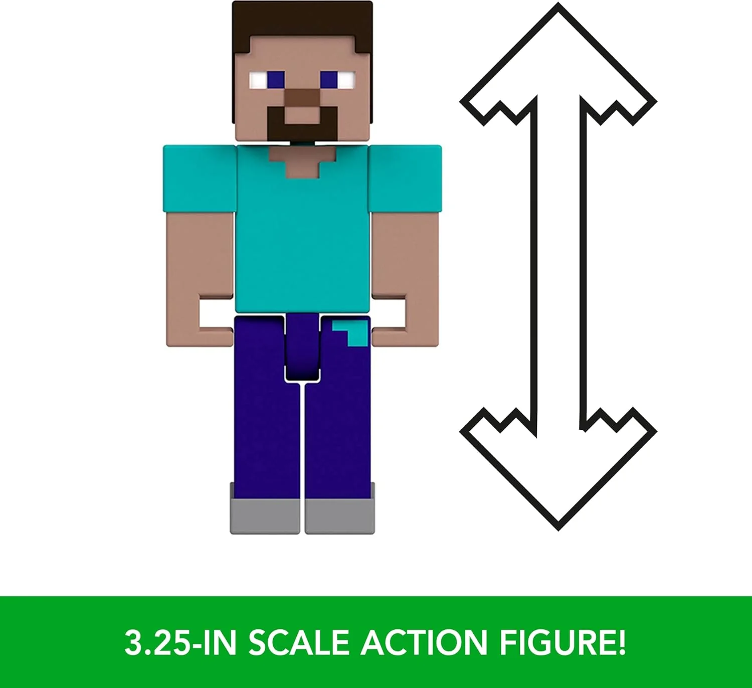 Minecraft Steve & Pigs Action Figure 2-Pack GTT53 - Image 4
