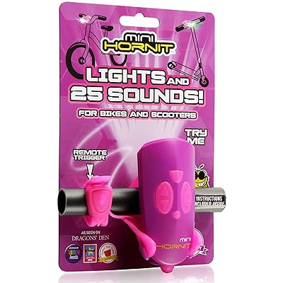 Mini Hornit Bike Light & Horn Pink and Purple 7575PUPI