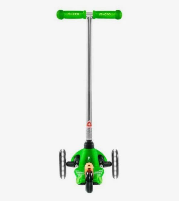 Mini Micro Classic Green LED Scooter MM0288