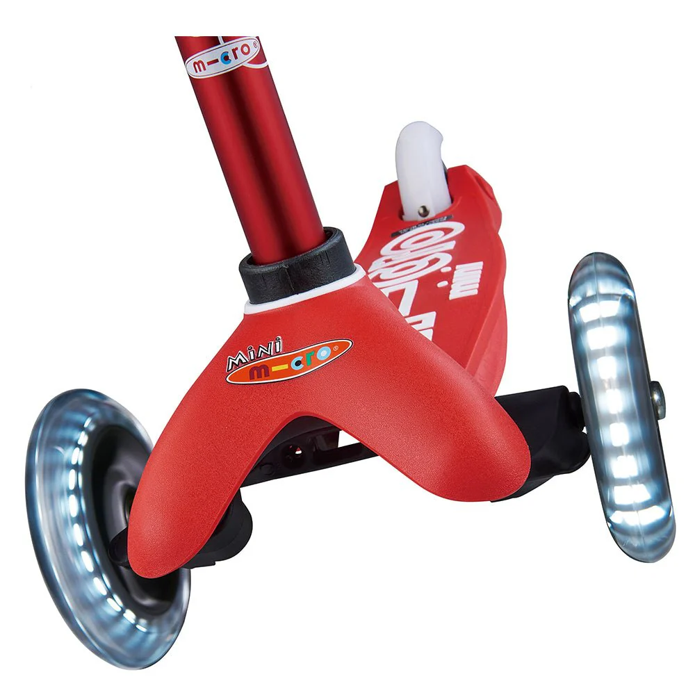 Mini Micro Deluxe LED Scooter Red MMD052 - Image 2