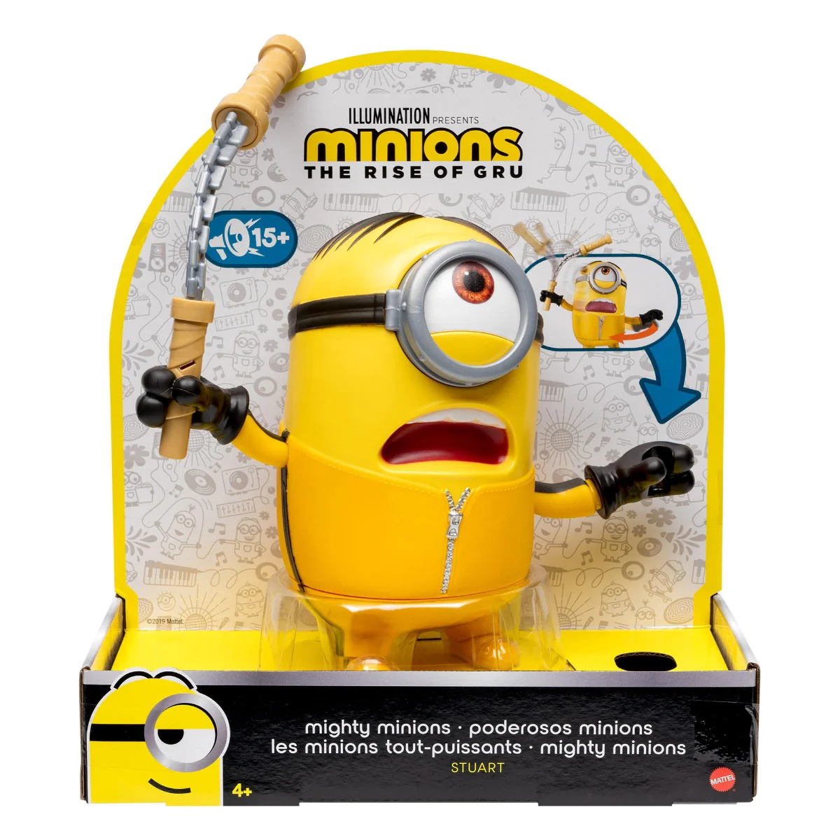 Minions Rise of Gru Mighty Stuart With Kung Fu Action Figure GMF21 - Image 3