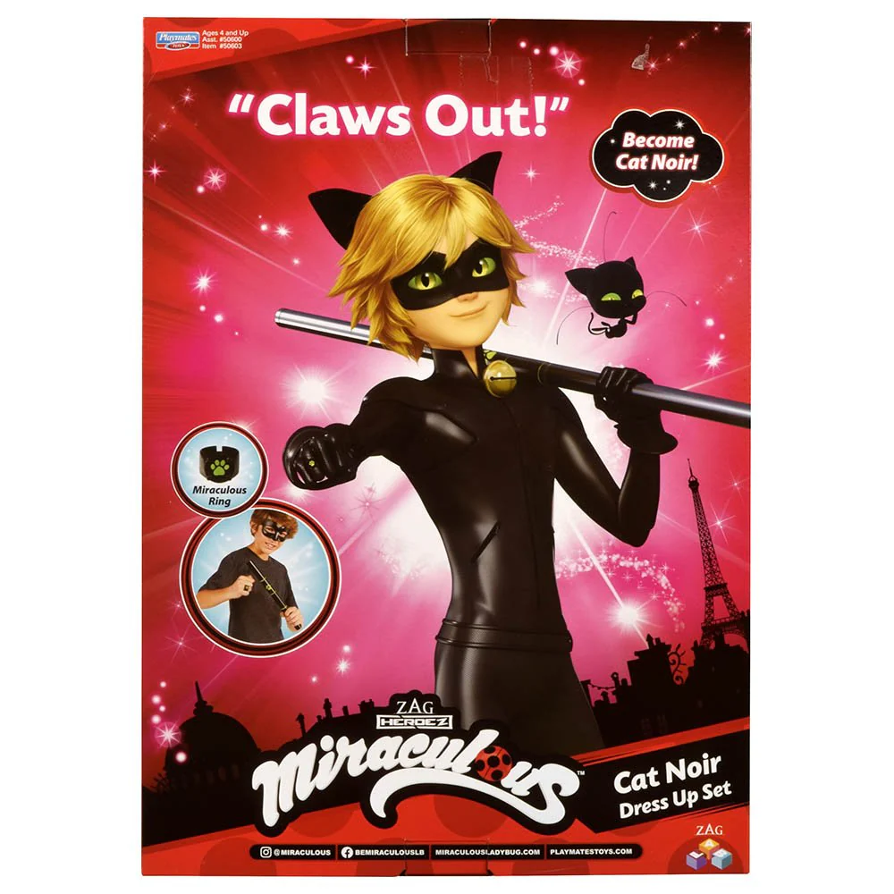 Miraculous Heroez Role Play - Cat Noir Dress Up Set 50603 - Image 3