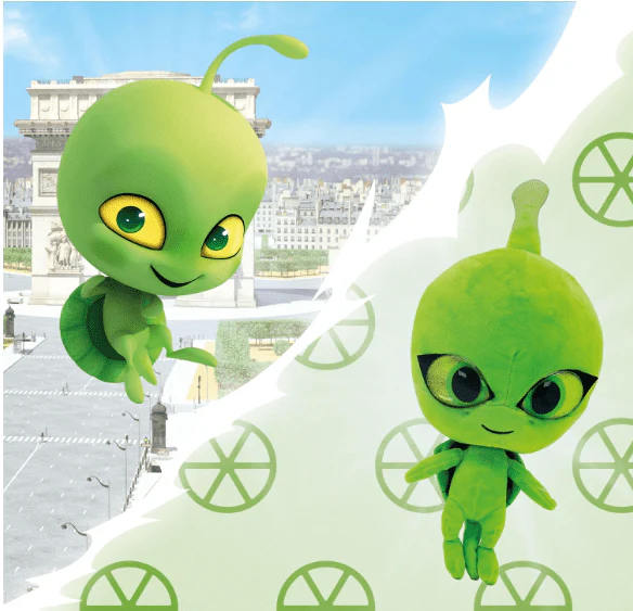 Miraculous Heroes Basic Plush - Wayzz Green 50699 - Image 4