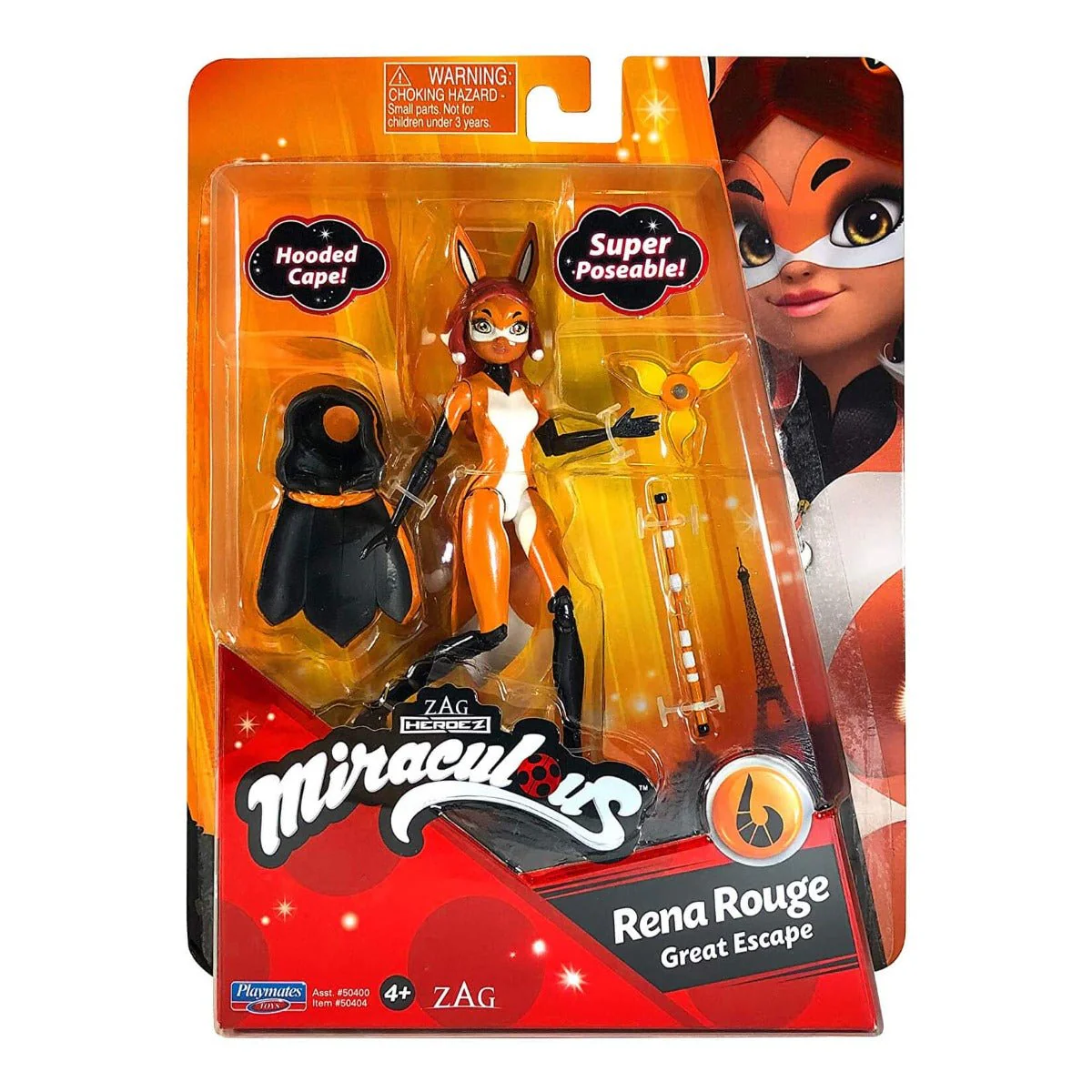 Miraculous Ladybug 12cm Doll Rena Rouge in Great Escape 50404 - Image 2