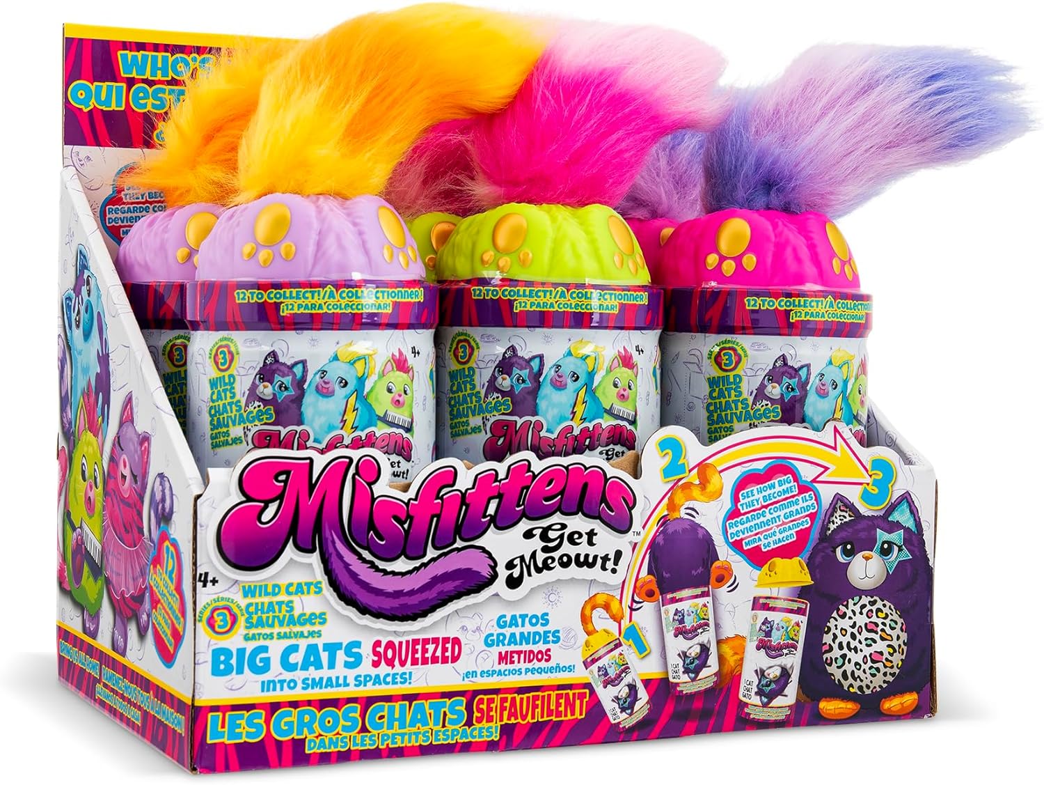 Misfittens Wild Cats Surprise Collectable Squishy Plush 03935 - Image 4