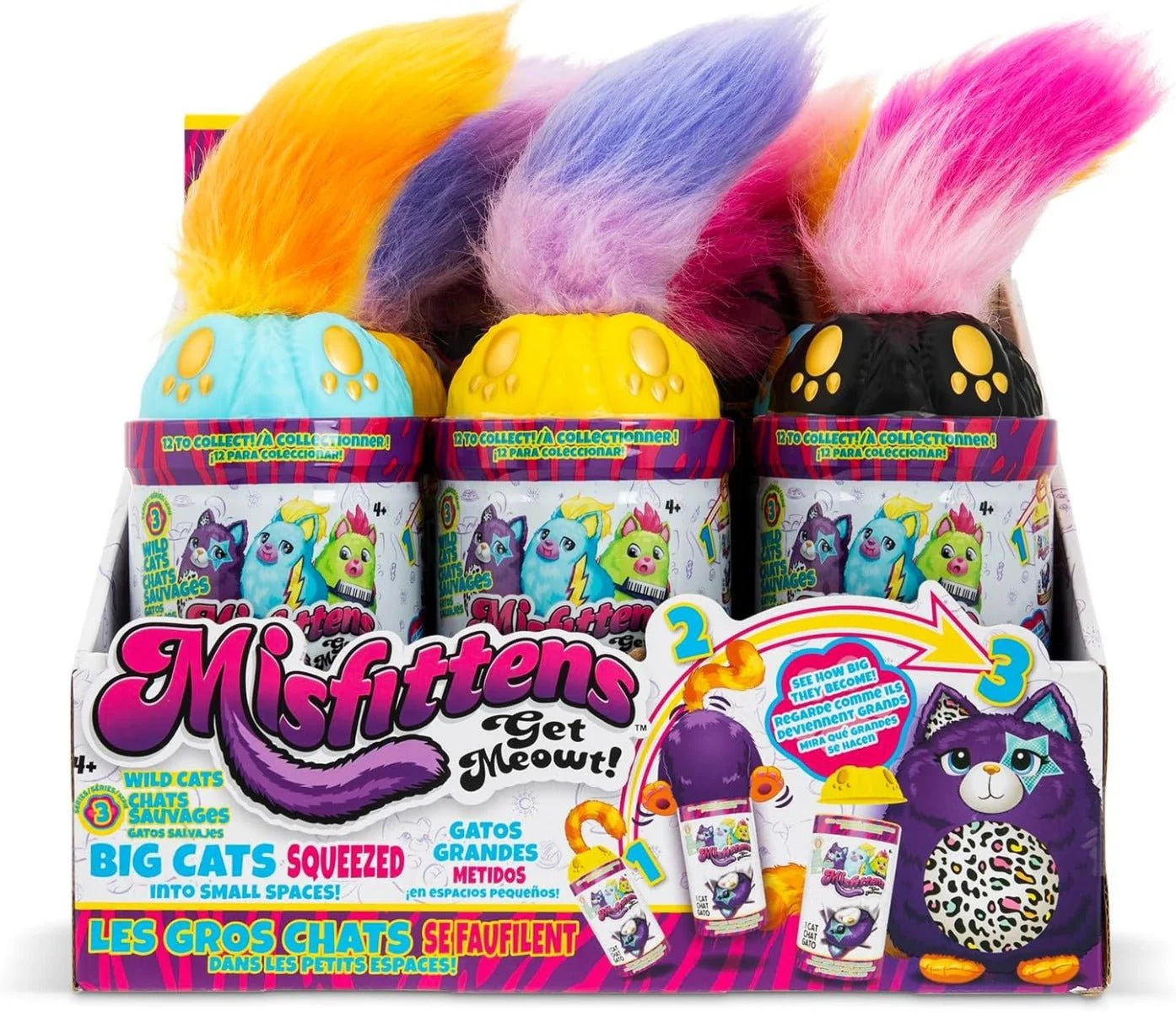 Misfittens Wild Cats Surprise Collectable Squishy Plush 03935 - Image 5
