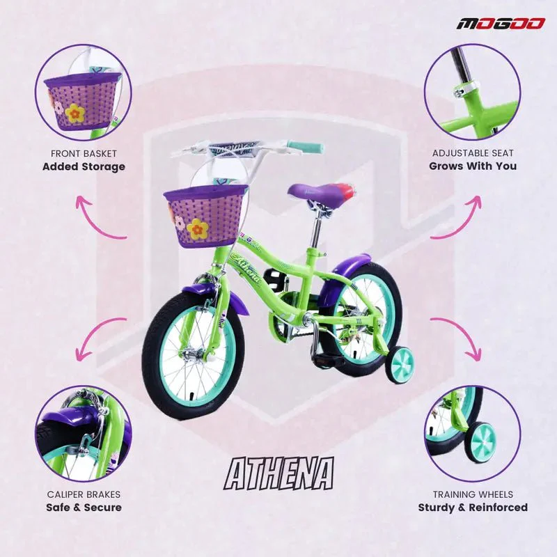 Mogoo Athena 20" Kids Bicycle – Shamrock Green - Image 4