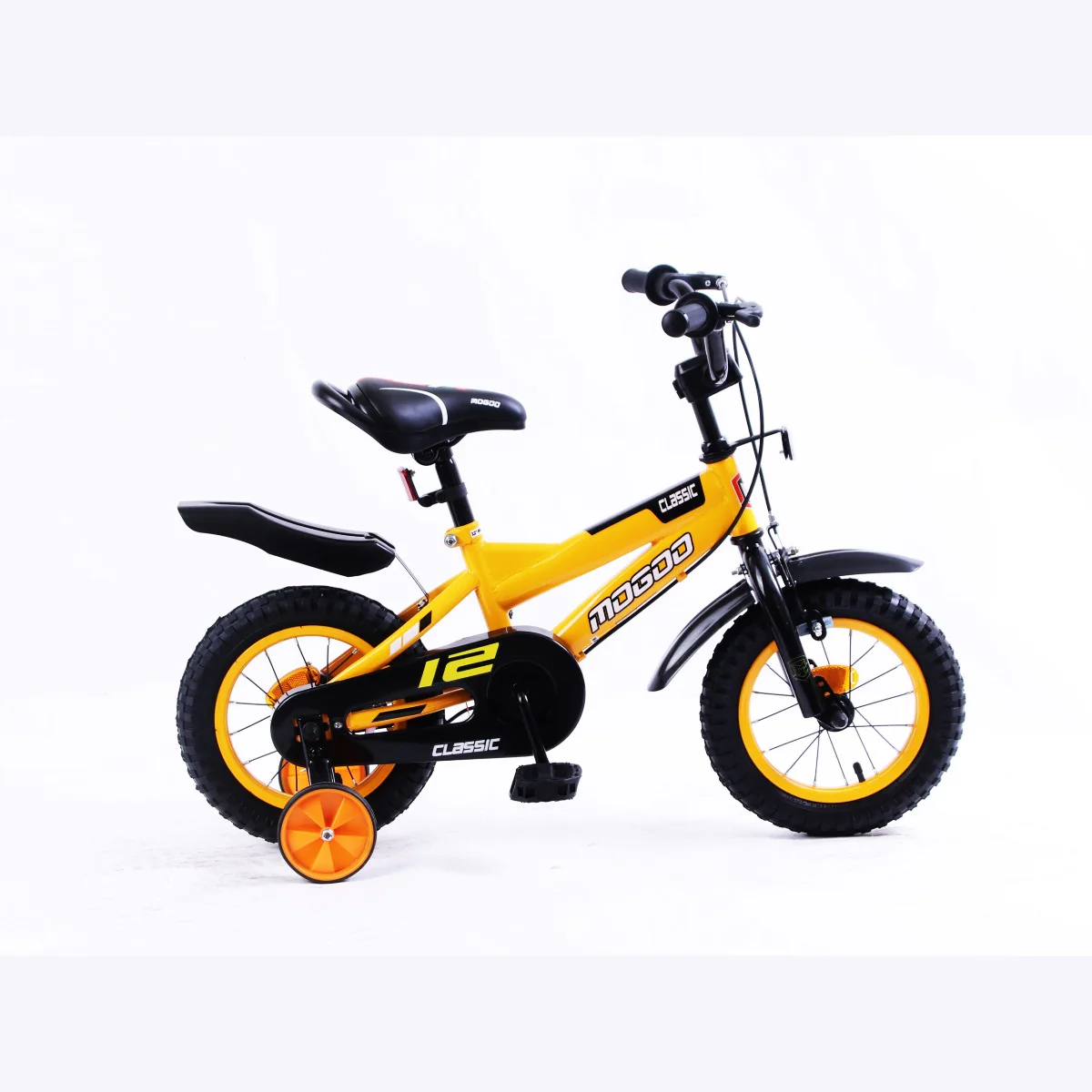 Mogoo Bicycle 12 inch Bicycle Classic Yellow - Image 3