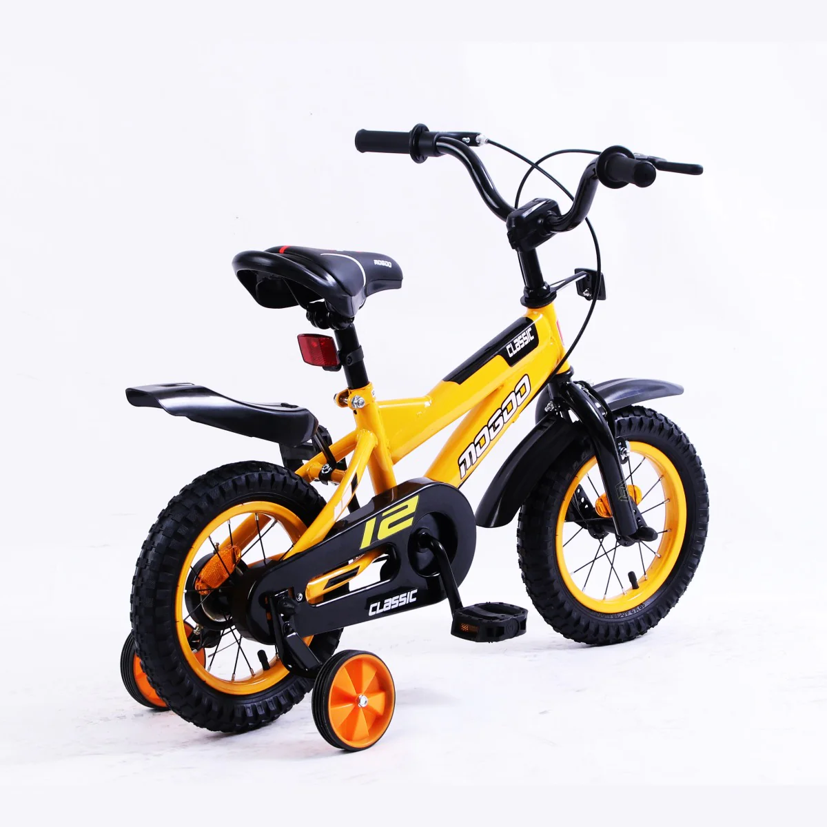Mogoo Bicycle 12 inch Bicycle Classic Yellow - Image 4