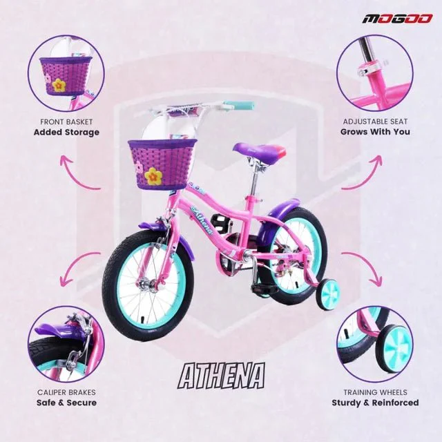 Mogoo Bicycle 20 Athena Light Pink - Image 4