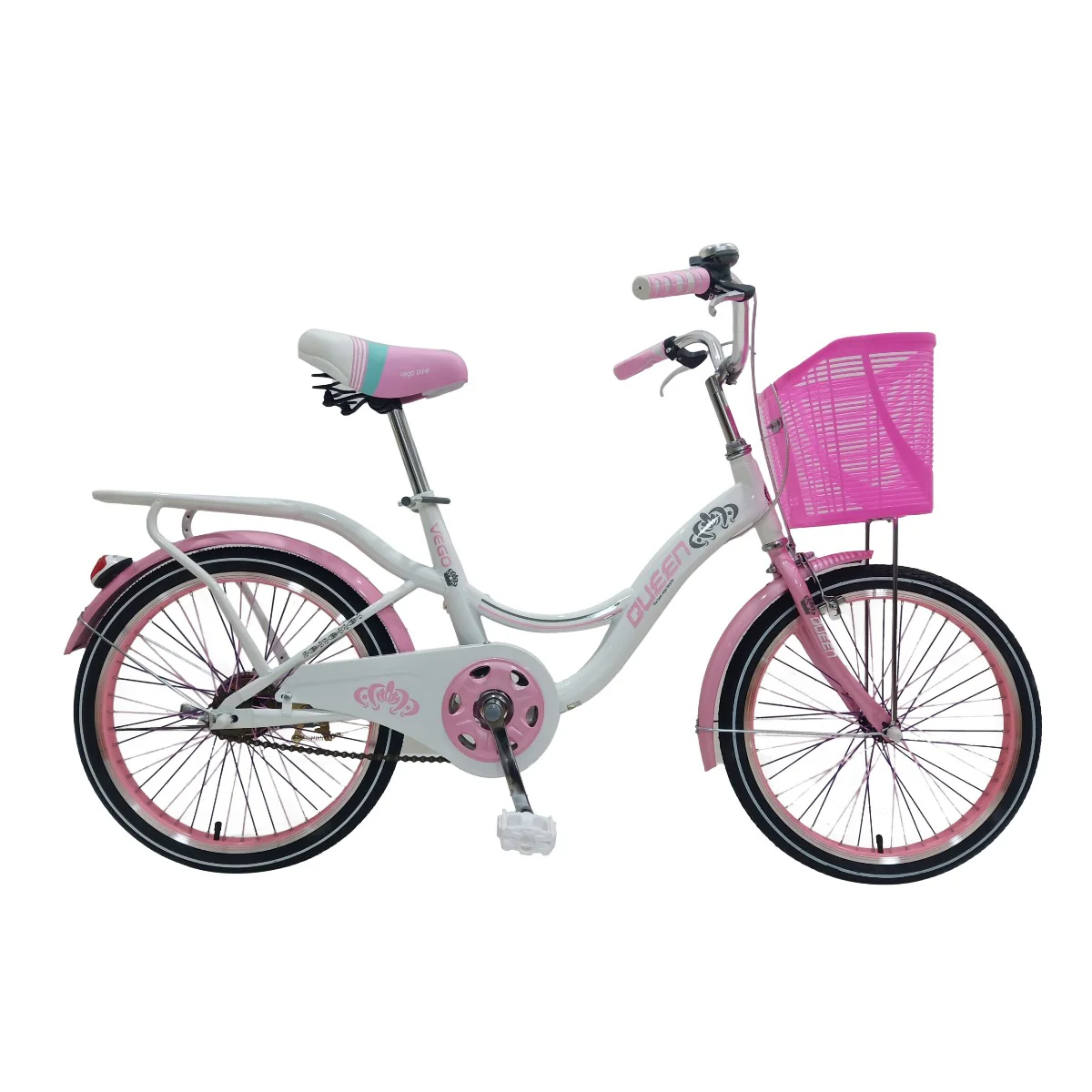 Mogoo Bicycle 20 Vego Queen White Pink